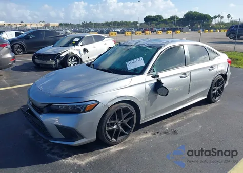 2022 Honda Civic Sport z USA, uszkodzony, nr VIN 2HGFE2F59NH586938